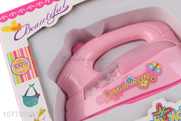 Wholesale children pretend play toy electric iron and sewing machine set