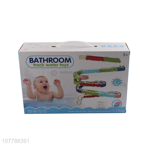 Wholesale baby bath toys assemble track water toys for summer