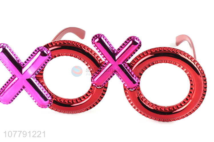 Fun design pink glasses frame holiday party glasses decoration