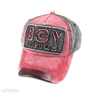 Wholesale Fashion Baseball Hat Cool Washed Cotton Baseball Cap