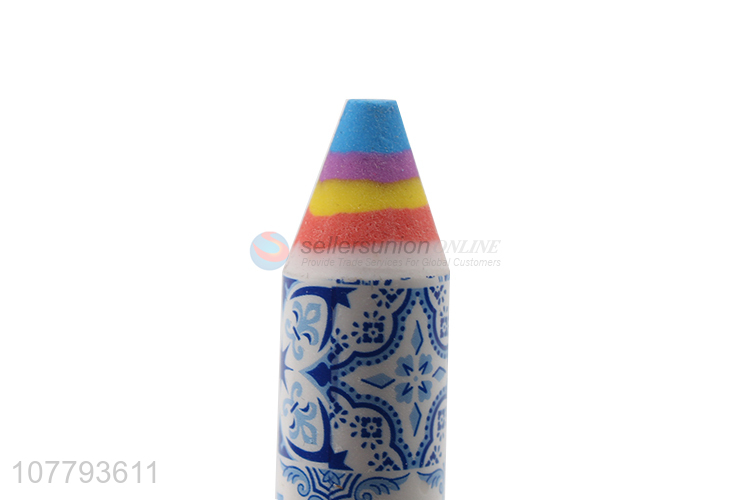 Unique Design Colored Pencil Shape Eraser For Sale
