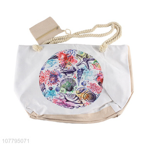 New Design Portable Foldable Beach Bag Cheap Tote Bag