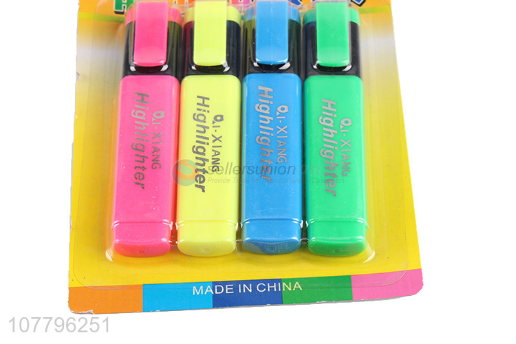 Low price multicolor hand account marker highlighter