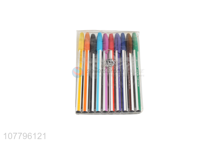 High quality multicolor office writing pen ballpoint pen