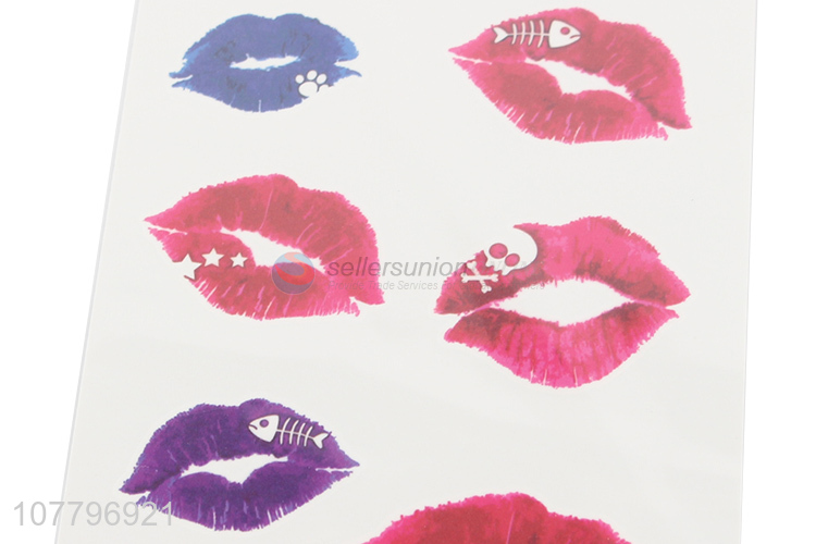 New style long lasting lip temporary tattoo sticker