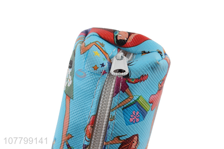 Fashion Printing Leather Pencil Bag Cheap Pencil Bag Pen Bag