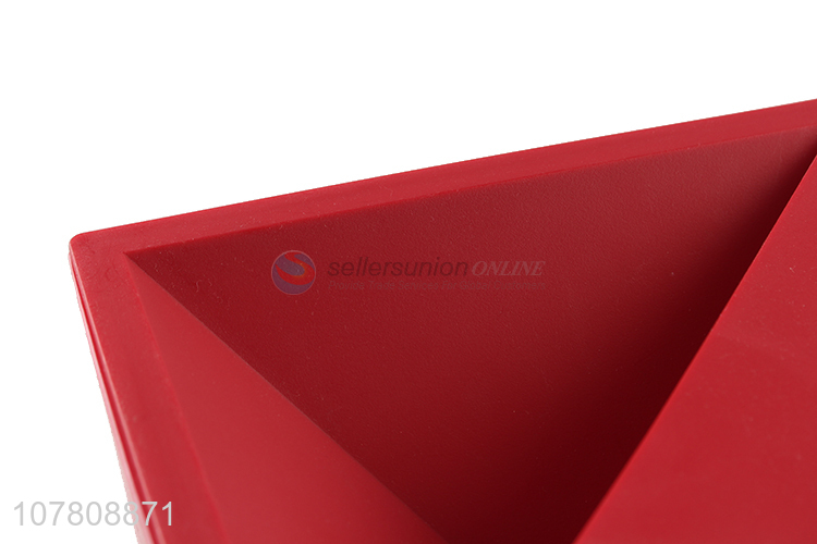 High quality fashionable red stylish dust box trash can