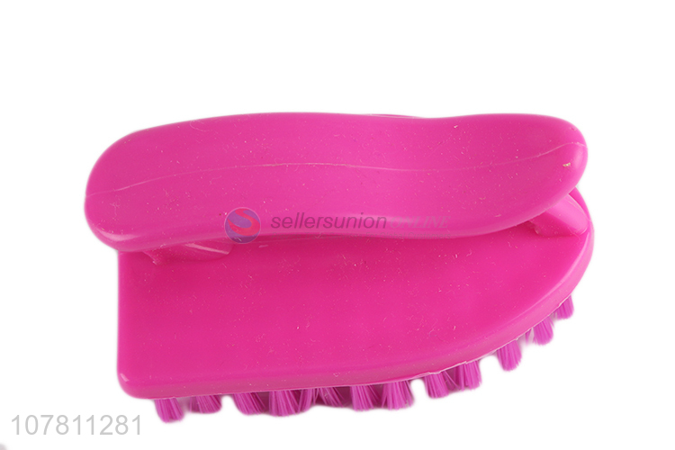 Online wholesale household handheld plastic scrub brush with hard bristle