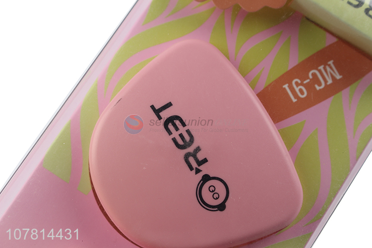 New arrival pink mobile phone wired headset with storage box