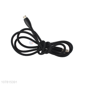 Wholesale Android data cable braided single head USB charging cable