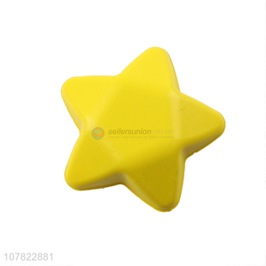 Hot sale yellow star shape slow rising squeeze toys