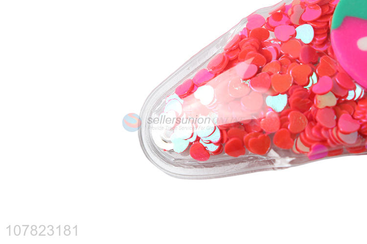 High quality red strawberry sequin hairpin for girls