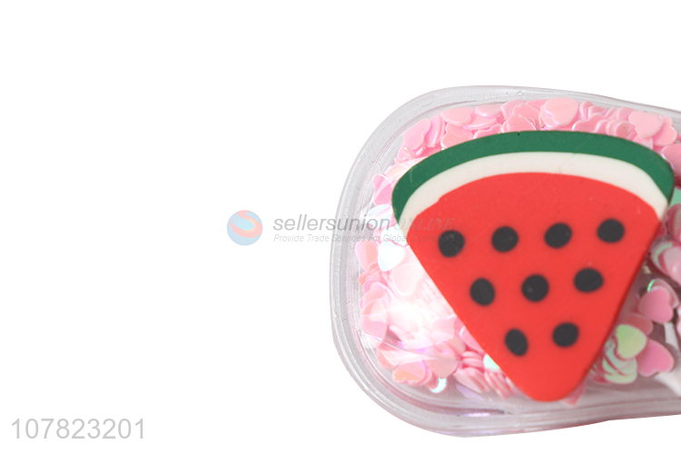 Hot selling children cartoon watermelon hairpin clip