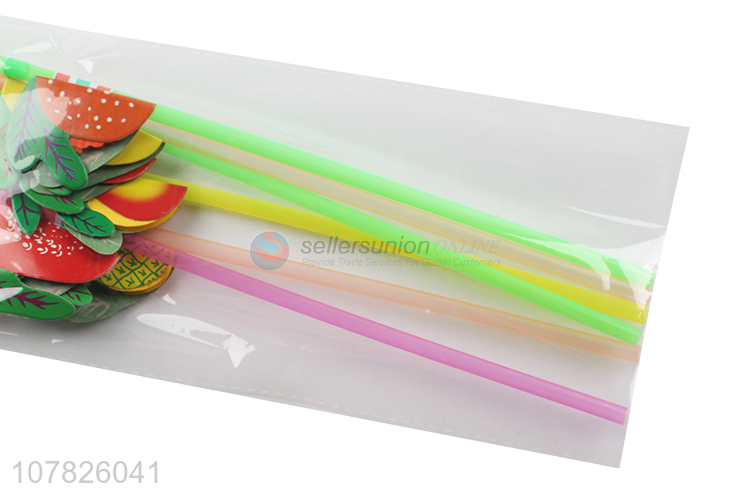 Wholesale cheap price fluorescent color plastic straw