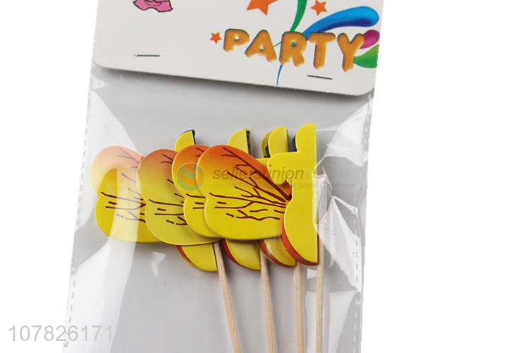 New style food wooden stick for cake and fruit decoration