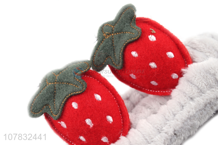 High quality strawberry washing face hair band for women