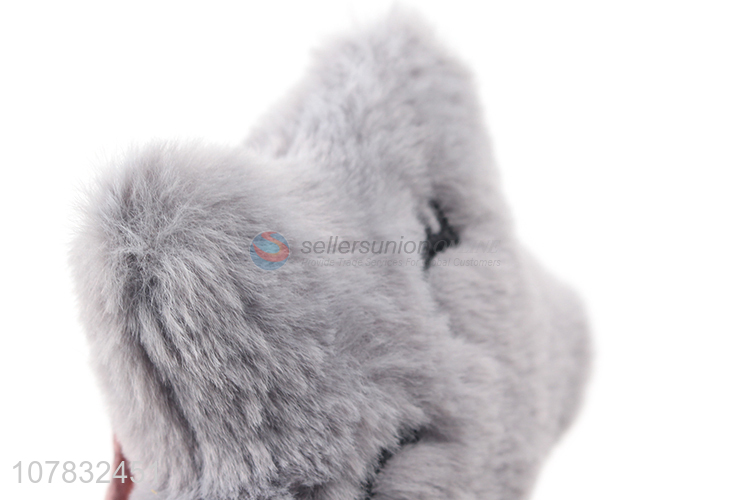 Hot product fuzzy decorative girls hair clips for sale