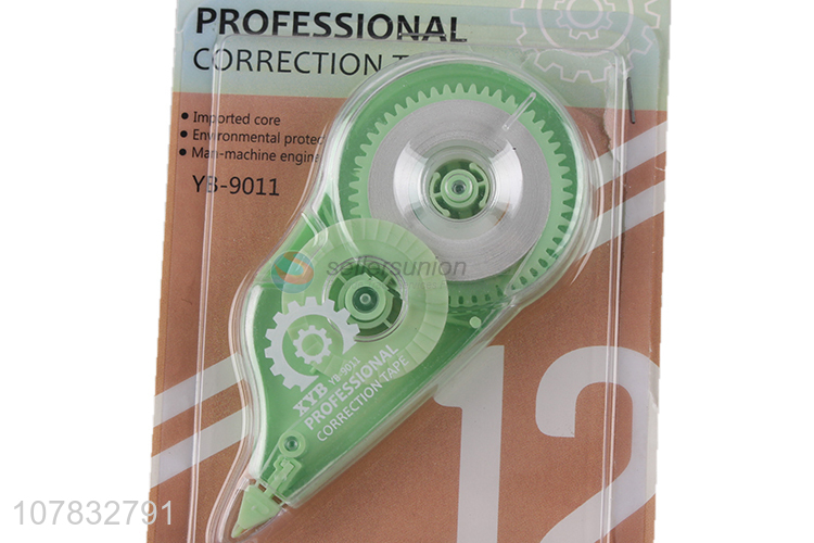 New arrival green plastic correction tape student modification tool