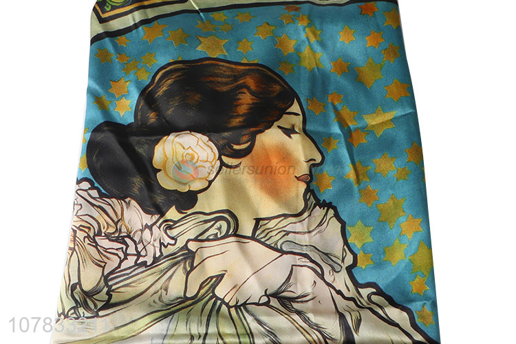 Good price true silk decorative lady silk scarf
