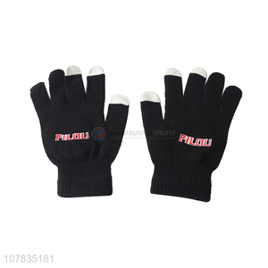 High quality men women knitted gloves adult winter warm gloves wholesale