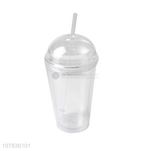 Hot Sale Transparent Water Cup Drinking Cup With Straw