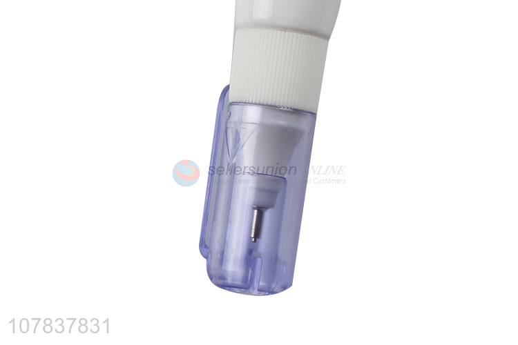 Hot sale stationery white colored correction fluid pen wholesale