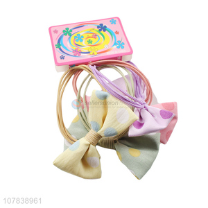 New Design Fashion Bowknot Hair Ring Hair Rope Hair Band