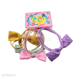 Custom Bowknot Hair Band Fashion Hair Ring For Girls