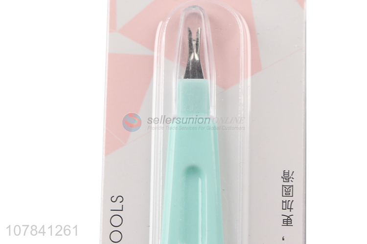 Hot selling green stainless steel nail polish file