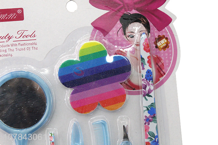 Promotional items beauty kit nail file eyebrow brush earpick