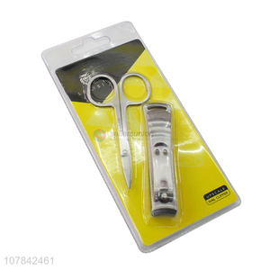 High quality household stainless steel nail cutter with nail scissors