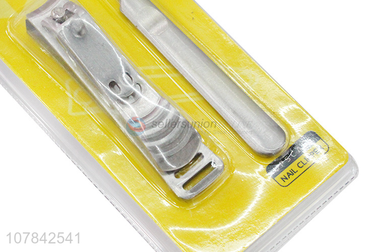 New product stainless steel nail cutter and cuticle pusher kit