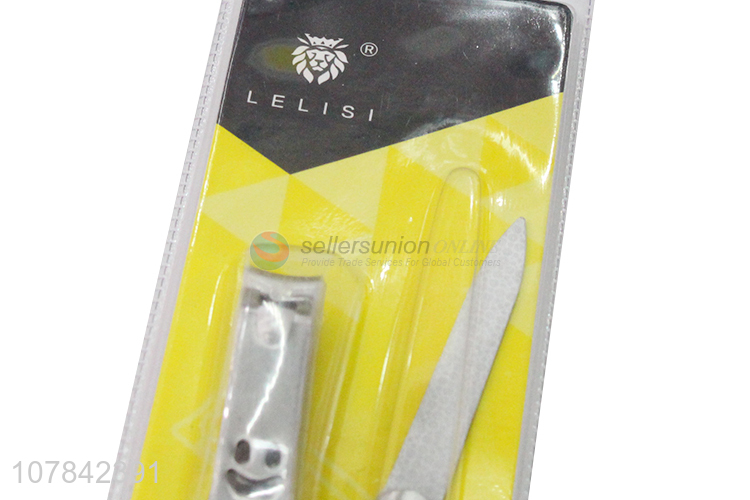 Yiwu wholesale nail tools stainless steel nail clipper with nail file