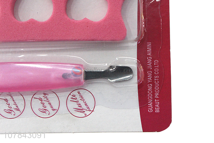 China suppliers nail care tool kit nail separator cuticle pusher