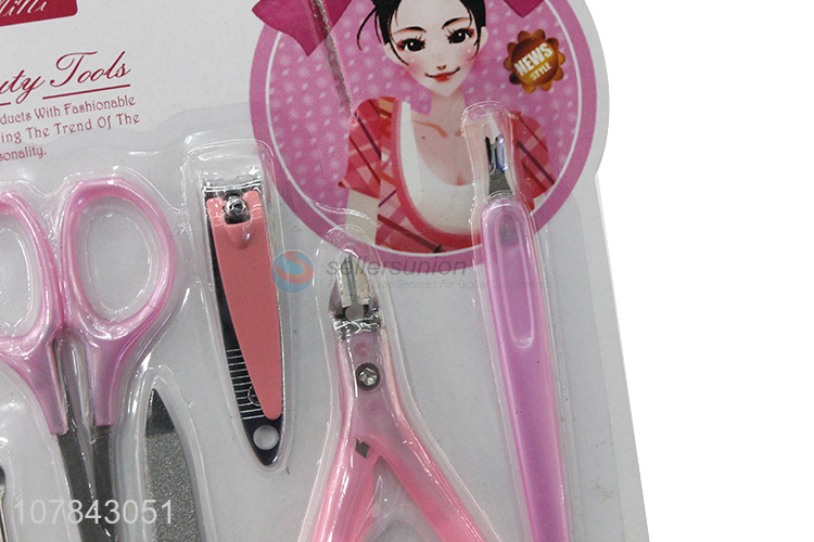 Factory wholesale stainless steel nail scissor set with nail file