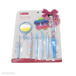 Promotional items beauty kit nail file eyebrow brush earpick