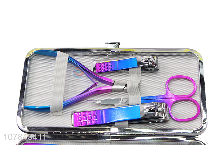 New arrival colorful carbon steel nail cutter kit for family use