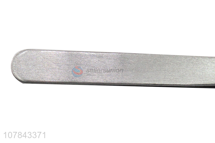 Hot sale silver slanted tip stainless steel eyebrow tweezers kit