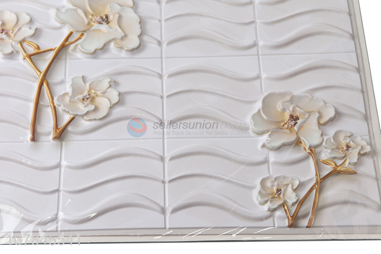 Most popular pvc 3d flower wall stickers for interior decoration