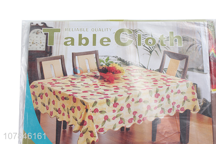 Hot sale brown household table cloth picnic table cloth