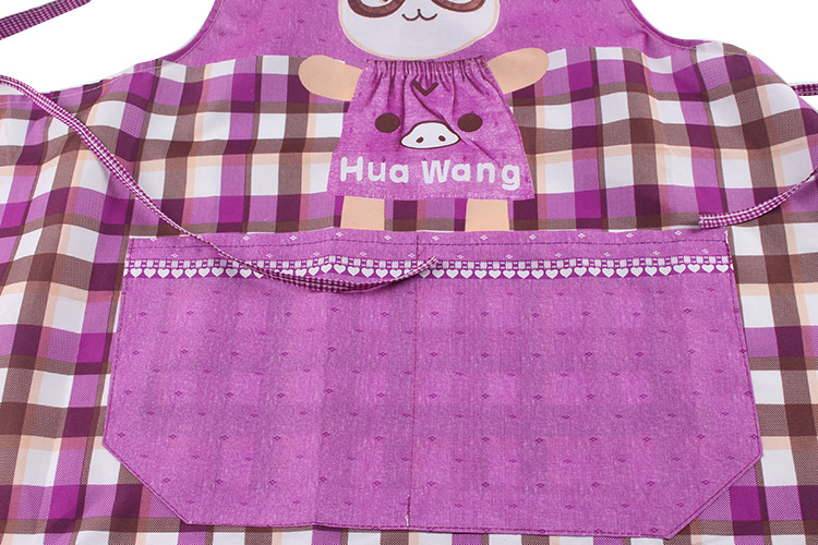 China wholesale purple cartoon kitchen oil-proof apron