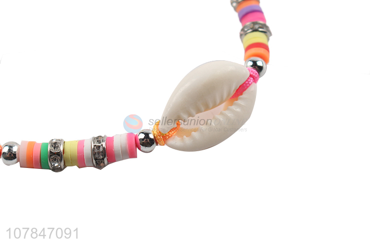 Popular product colourful hand strip bracelet with shells