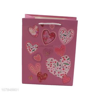 Yiwu <em>wholesale</em> pink love holiday <em>gift</em> packaging bag