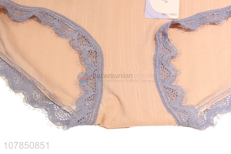 New arrival purple lace seamless panties for ladies