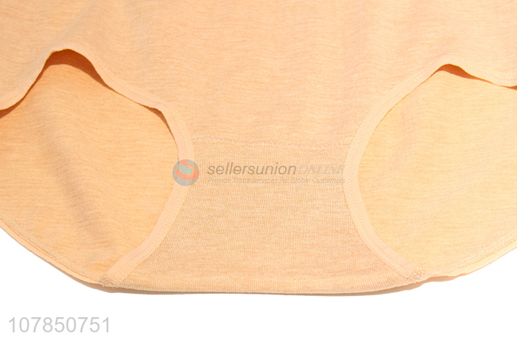 Hot sale orange cotton seamless comfortable briefs
