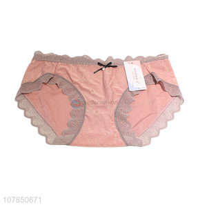 Best seller pink modal seamless underwear jacquard panties