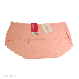 Hot sale pink seamless and comfortable panties for ladies