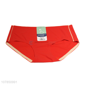 High quality red mid-waist seamless panties for women panties