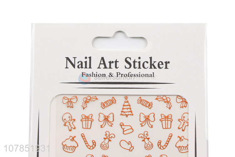 New arrival Christmas series nail stickers fashion nail decals