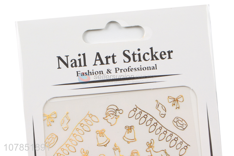 Yiwu market Christmas series nail stickers nail tip stampers